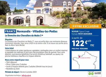 Lidl France normandie - villedieu-les-poêles : le domaine des chevaliers de malte 3* offre