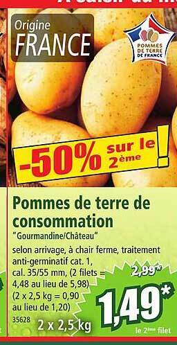 Norma Pommes de terre de consommation offre