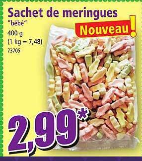 Norma Sachet de meringues offre