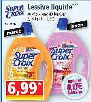 Norma Lessive liquide super croix offre