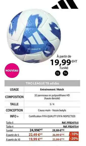 Casal Sport Tiro league tb adidas offre