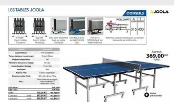 Les tables joola