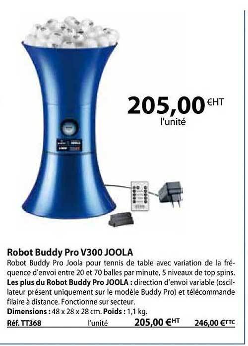 Promo Robot buddy pro v300 joola chez Casal Sport