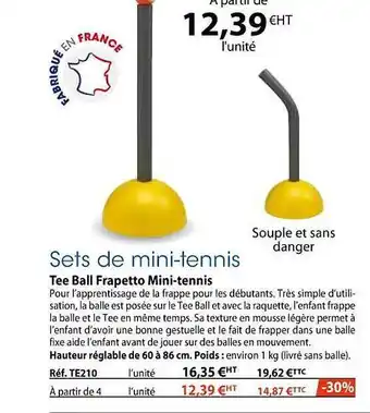 Casal Sport Tee ball frapetto mini-tennis offre