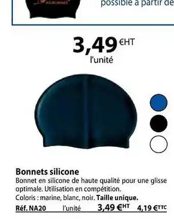 Bonnets silicone
