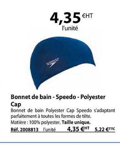 speedo polyester cap