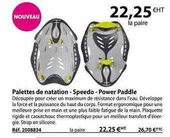 Casal Sport Palettes de natation - speedo - power paddle offre