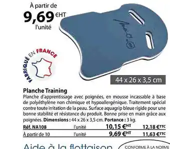 Casal Sport Planche training offre