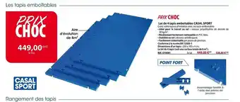 Casal Sport Lot de 4 tapis emboitables casal sport offre