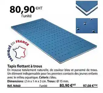 Casal Sport Tapis flottant à trous offre