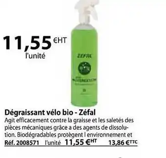Casal Sport Dégraissant vélo bio - zéfal offre