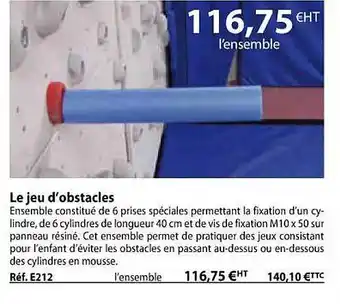 Casal Sport Le jeu d'obstacles offre