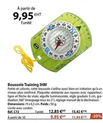 Boussole training ihm