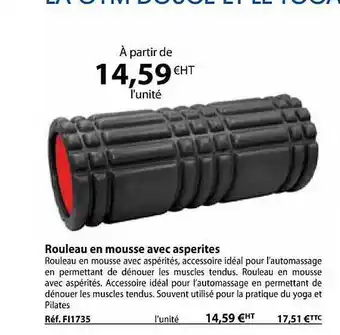 Casal Sport Rouleau en mousse avec aspérités offre