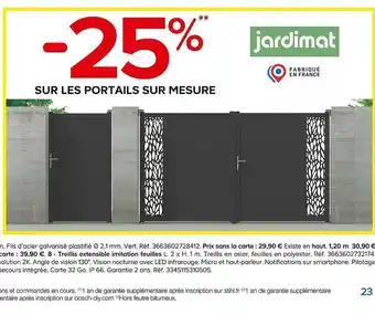 Castorama Portails sur mesure jardimat offre