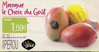 Match Mangue le Choix du goût offre