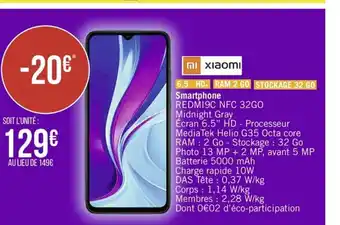Casino Supermarchés Xiaomi Smartphone offre