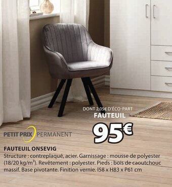 JYSK Fauteuil Onsevig offre