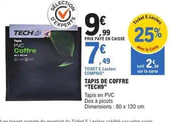 E.Leclerc L'Auto Tapis de Coffre Tech 9 offre