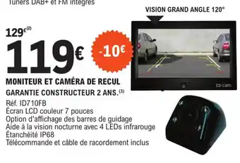 E.Leclerc L'Auto Moniteur Et Camera de Recul offre