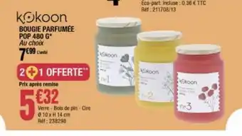 La Foir'Fouille Bougies parfumee pop 480g offre