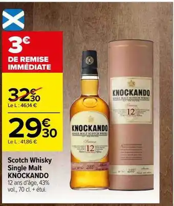 Scotch whisky single malt knockando