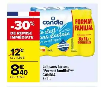 Carrefour Lait sans lactose offre