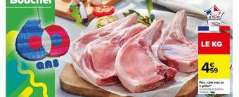 Porc : côte avec os à griller
