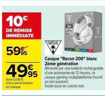 Carrefour Casque offre