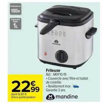 Carrefour Friteuse mandine offre