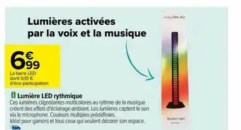 Carrefour Lumière led rythmique offre