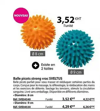 Casal Sport Balle picots strong vrac sveltus offre