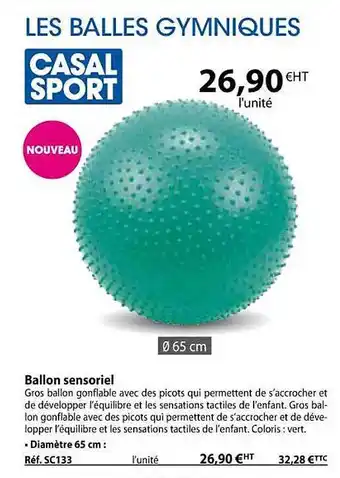 Casal Sport Ballon sensoriel offre