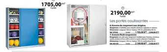 Casal Sport Armoire de rangement avec étagères offre