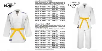 Casal Sport Veste kimono judo school, kimono karaté init' club offre