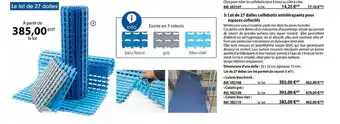 Casal Sport Lot de 27 dalles caillebotis antidérapants pour espaces collectifs offre