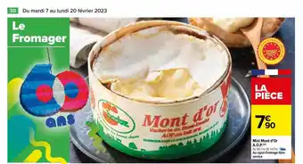 Carrefour Mini mont d'or a.o.p. offre