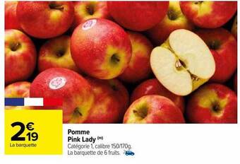 Carrefour Pomme pink lady offre