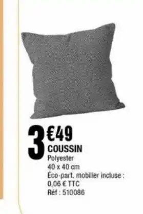 La Foir'Fouille Coussins offre