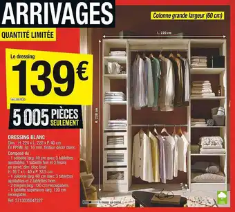 Brico Dépôt Dressing blanc offre