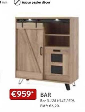 Meubles Crack Bar offre