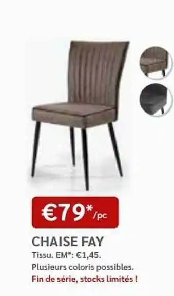 Meubles Crack Chaise fay offre