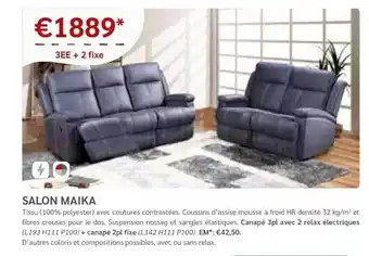 Meubles Crack Salon maika - 3ee + fixe offre