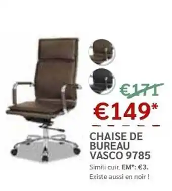 Meubles Crack Chaise de bureau vasco 9785 offre