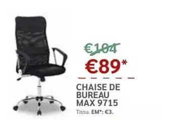 Meubles Crack Chaise de bureau max 9715 offre