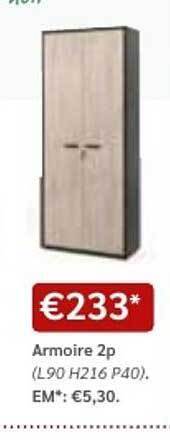 Meubles Crack Armoire 2p offre