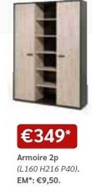 Meubles Crack Armoire 2p offre