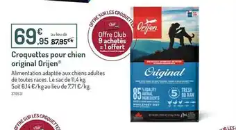 Botanic Croquettes pour chien original orijen offre