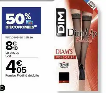 Carrefour Le bas up dim up dim offre