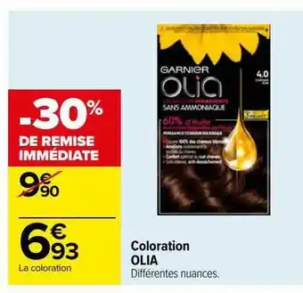 Carrefour Coloration olia offre